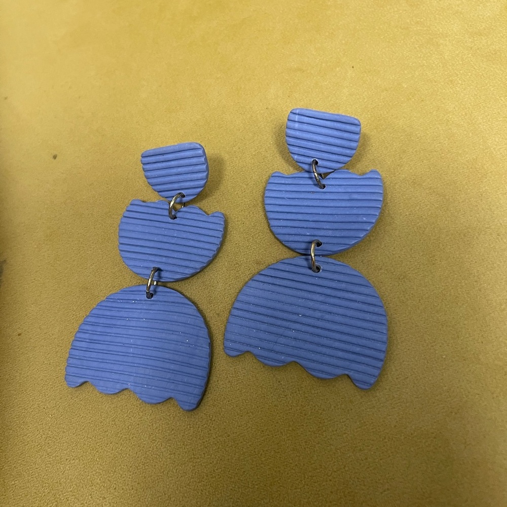 Periwinkle Clay Earrings